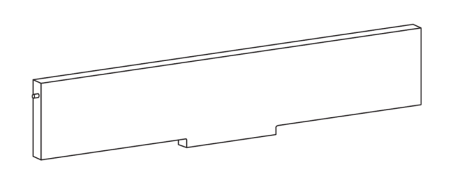 Back bar for Media Shelf